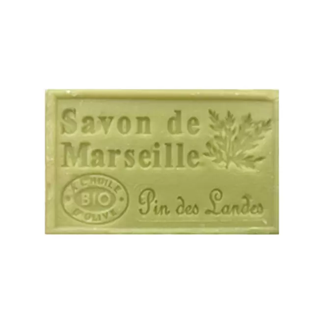 SAVON DE MARSEILLE PERSONNALISE 125GR 'OLIVIA' - pin des landes