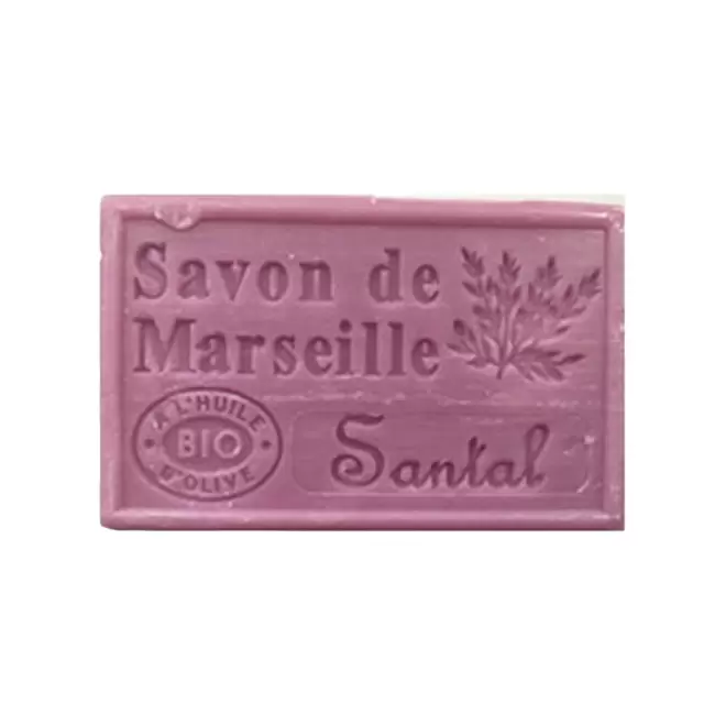 SAVON DE MARSEILLE PERSONNALISE 125GR 'OLIVIA' - santal