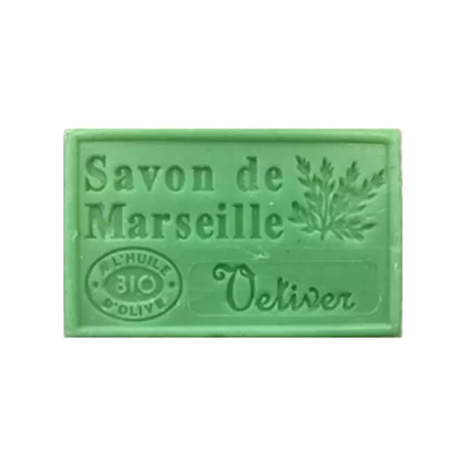 SAVON DE MARSEILLE PERSONNALISE 125GR 'OLIVIA' - vétiver