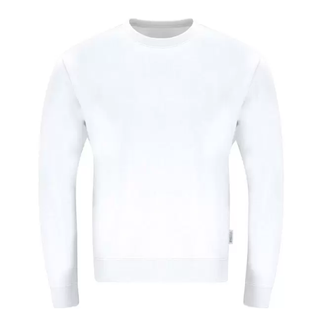 SWEAT COL ROND PERSONNALISABLE 'MORALIE BIO' - blanc