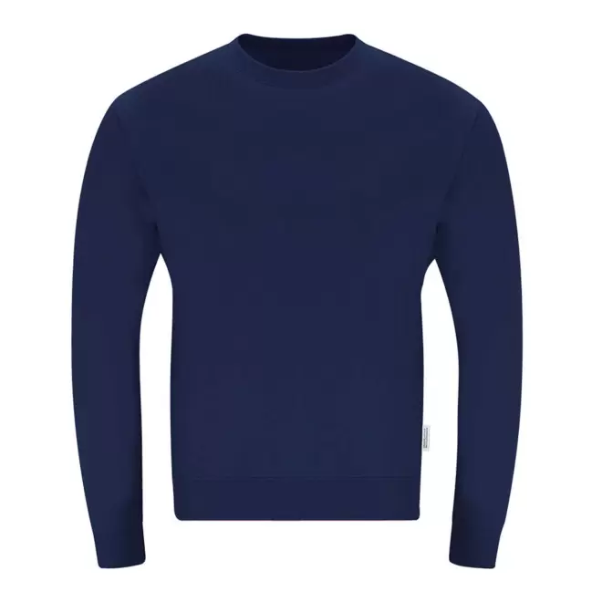 SWEAT COL ROND PERSONNALISABLE 'MORALIE BIO' - bleu nuit