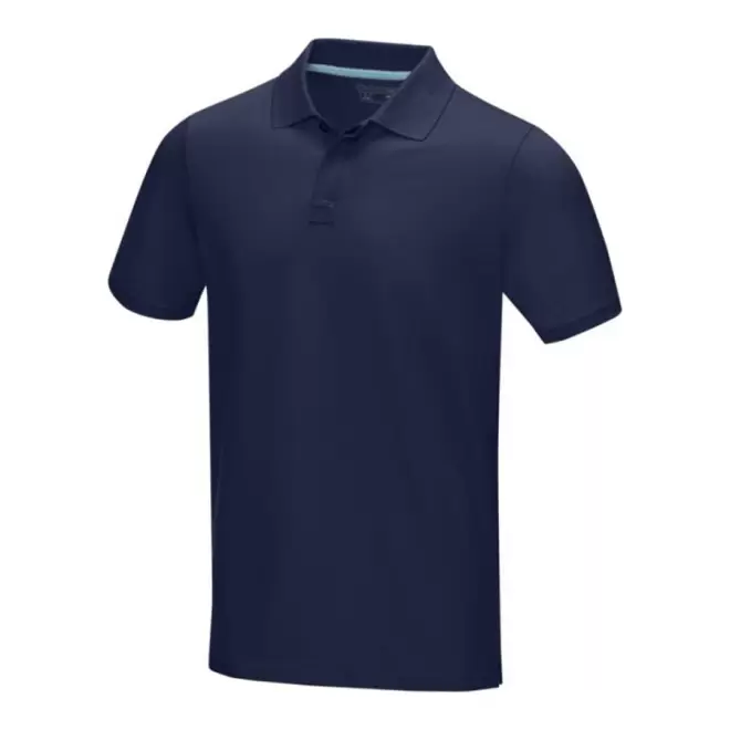 POLO PUBLICITAIRE HOMME COTON BIO 220 GR/M² 'ASKJA' - marine