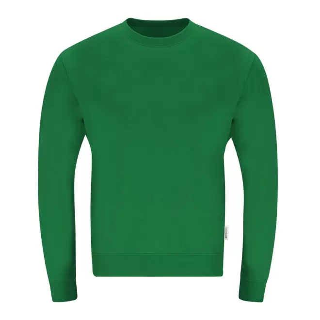 SWEAT COL ROND PERSONNALISABLE 'MORALIE BIO' - vert