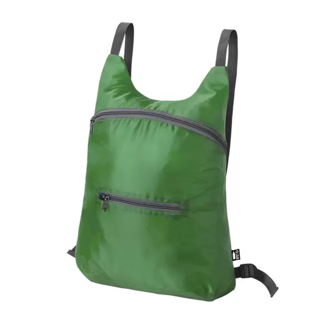SAC A DOS PLIABLE RPET PERSONNALISABLE 'SIGNO RPET' - vert