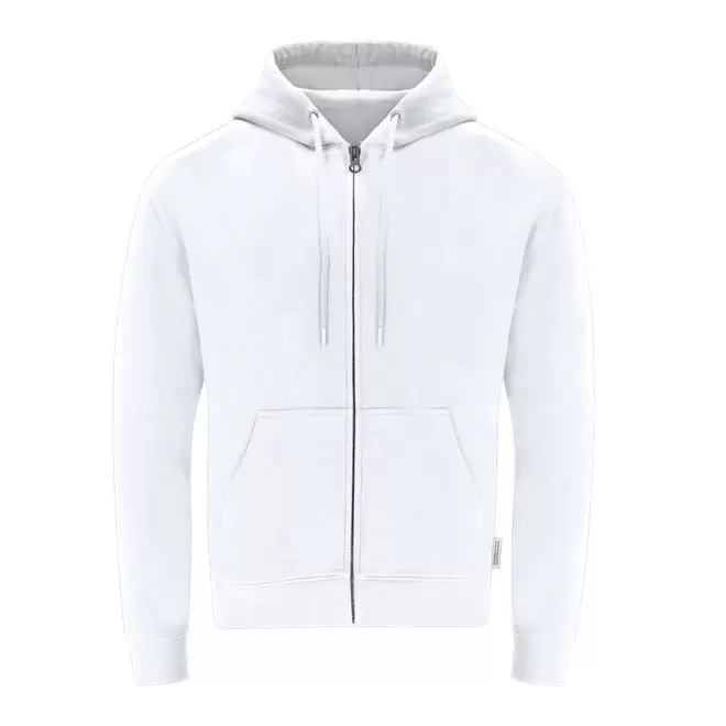 SWEAT ZIPPE PERSONNALISABLE 'MORALIE BIO' - blanc