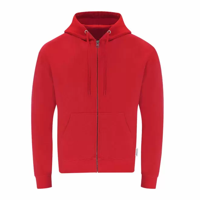 SWEAT ZIPPE PERSONNALISABLE 'MORALIE BIO' - rouge