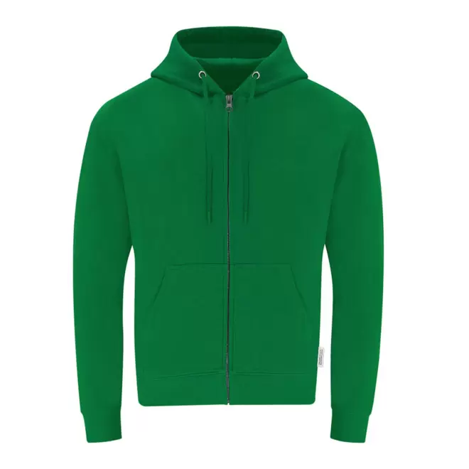 SWEAT ZIPPE PERSONNALISABLE 'MORALIE BIO' - vert