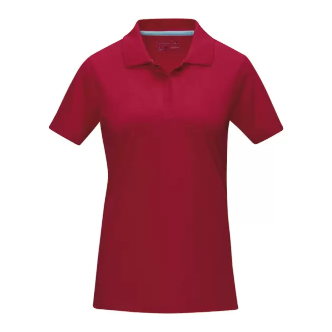POLO PUBLICITAIRE FEMME COTON BIO 220 GR/M² 'ASKJA' - rouge