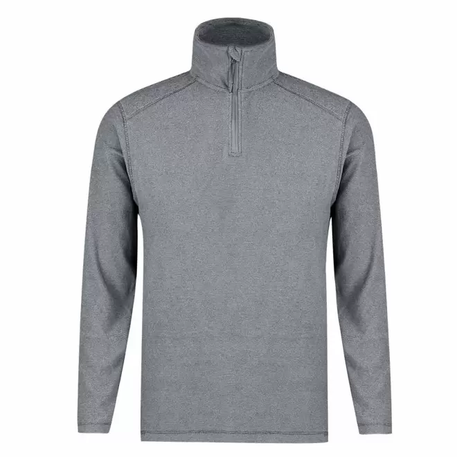 POLAIRE DEMI-ZIP 160G PERSONNALISABLE 'KURSA' - gris