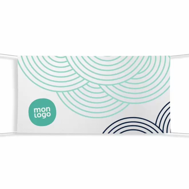 BACHE EN POLYESTER PERSONNALISABLE 'REKLAM POLY' - blanc 200 x 100 cm