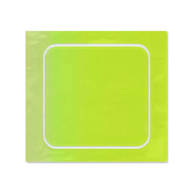 AUTOCOLLANT PERSONNALISE A LA FORME 6x6 'TROKOUL' - vert clair