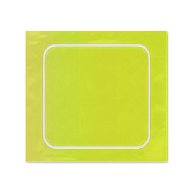 AUTOCOLLANT PERSONNALISE A LA FORME 6x6 'TROKOUL' - jaune