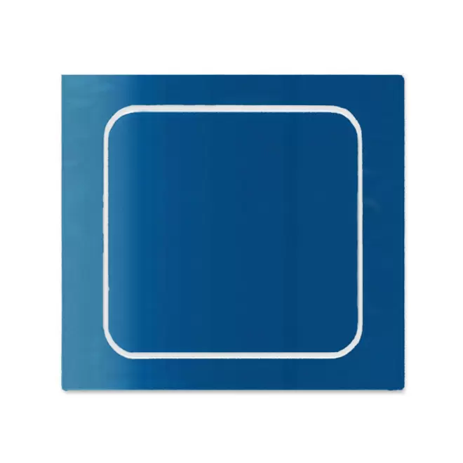 AUTOCOLLANT PERSONNALISE A LA FORME 6x6 'TROKOUL' - bleu foncé