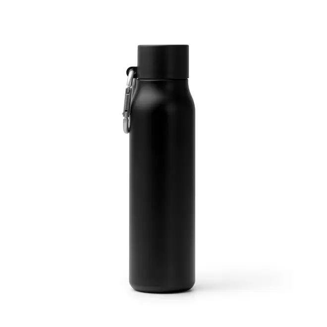 BOUTEILLE ISOTHERME 600ML PERSONNALISABLE 'CASYU COLOR' - noir