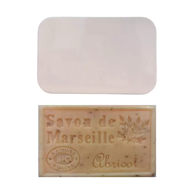 SET PERSONNALISABLE SAVON ET BOITE METAL 'OLIVIA BOITE' - abricot