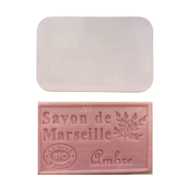 SET PERSONNALISABLE SAVON ET BOITE METAL 'OLIVIA BOITE' - ambre