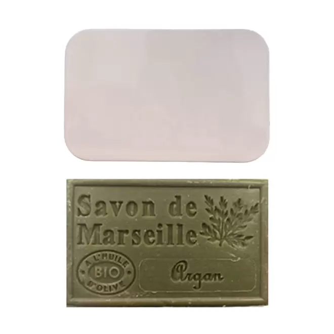 SET PERSONNALISABLE SAVON ET BOITE METAL 'OLIVIA BOITE' - argan