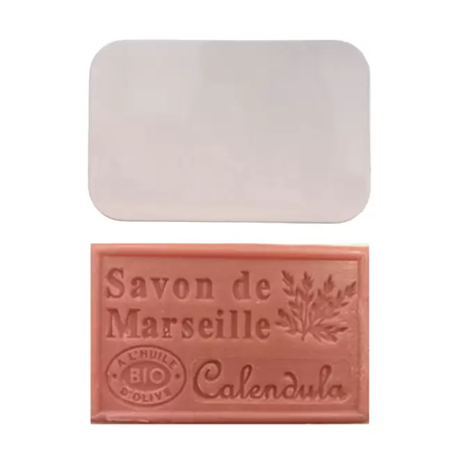 SET PERSONNALISABLE SAVON ET BOITE METAL 'OLIVIA BOITE' - calendula