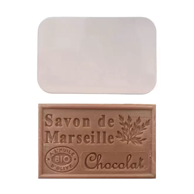 SET PERSONNALISABLE SAVON ET BOITE METAL 'OLIVIA BOITE' - chocolat