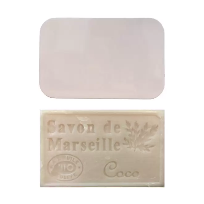 SET PERSONNALISABLE SAVON ET BOITE METAL 'OLIVIA BOITE' - noix de coco