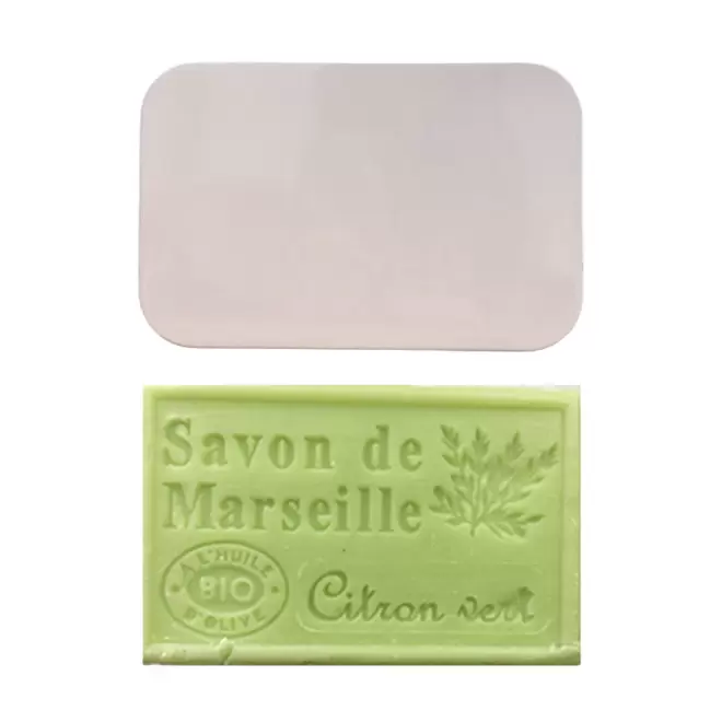 SET PERSONNALISABLE SAVON ET BOITE METAL 'OLIVIA BOITE' - citron/vert