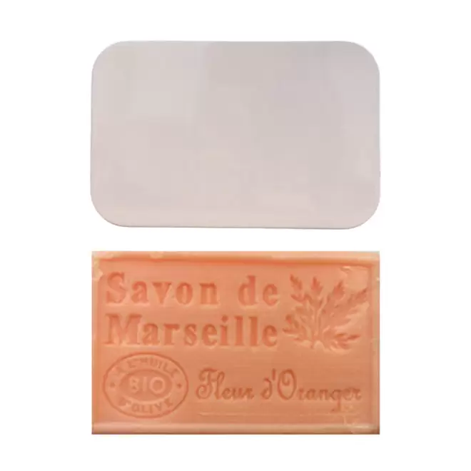 SET PERSONNALISABLE SAVON ET BOITE METAL 'OLIVIA BOITE' - fleur d'oranger