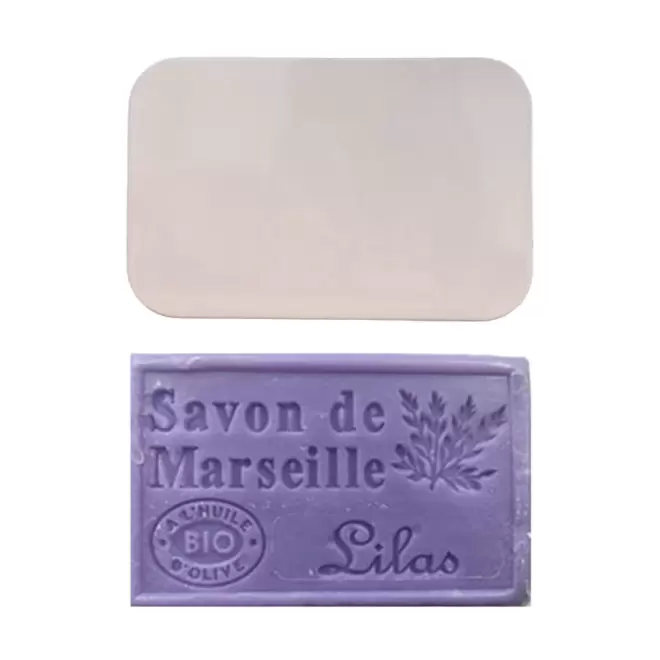 SET PERSONNALISABLE SAVON ET BOITE METAL 'OLIVIA BOITE' - lilas