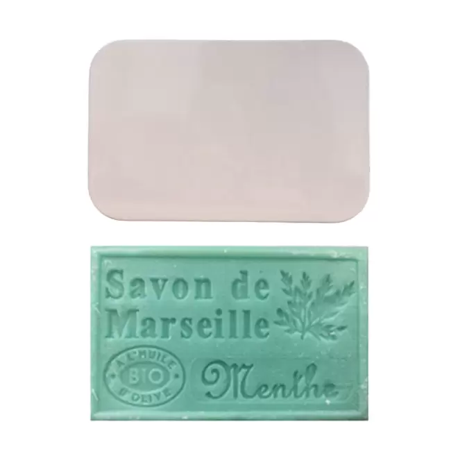 SET PERSONNALISABLE SAVON ET BOITE METAL 'OLIVIA BOITE' - menthe