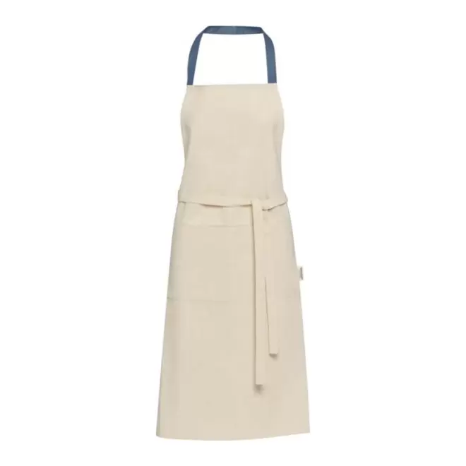 TABLIER 2 POCHES PERSONNALISE 200G 'NIA' - bleu