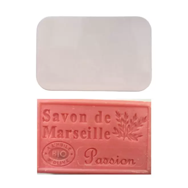 SET PERSONNALISABLE SAVON ET BOITE METAL 'OLIVIA BOITE' - fruit de la passion