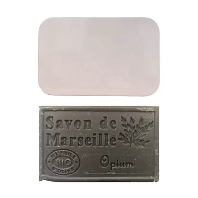 SET PERSONNALISABLE SAVON ET BOITE METAL 'OLIVIA BOITE' - opium