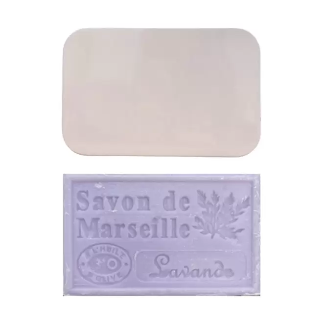 SET PERSONNALISABLE SAVON ET BOITE METAL 'OLIVIA BOITE' - lavande