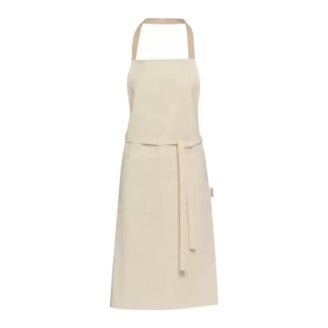 TABLIER 2 POCHES PERSONNALISE 200G 'NIA' - beige