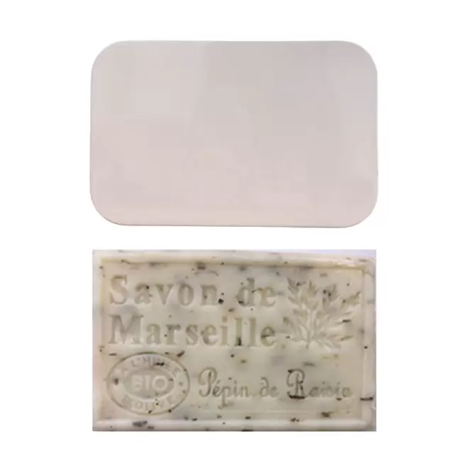 SET PERSONNALISABLE SAVON ET BOITE METAL 'OLIVIA BOITE' - pépin de raisin