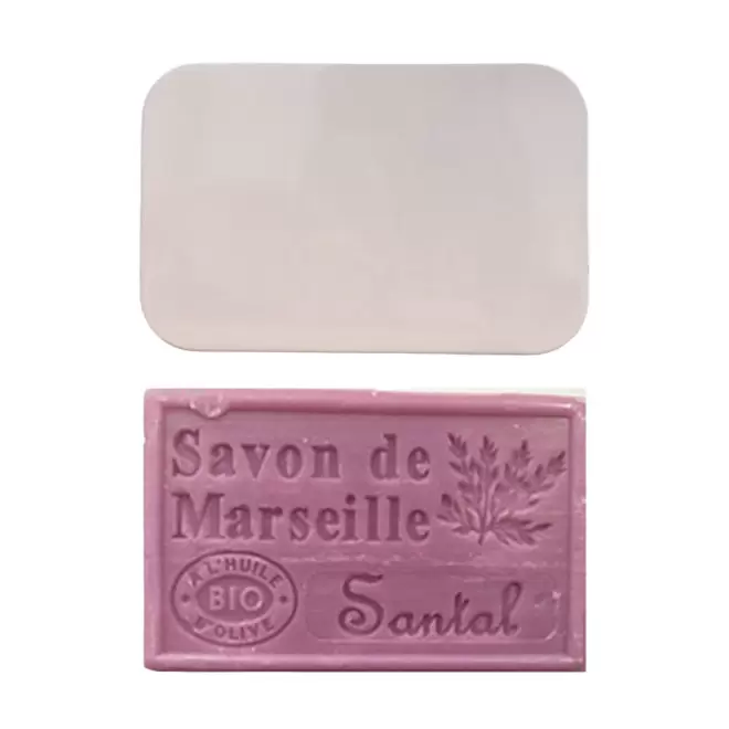 SET PERSONNALISABLE SAVON ET BOITE METAL 'OLIVIA BOITE' - santal