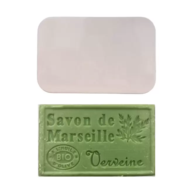 SET PERSONNALISABLE SAVON ET BOITE METAL 'OLIVIA BOITE' - verveine