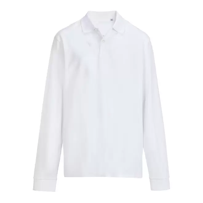 POLO MIXTE BLANC PERSONNALISE 'PACIFIC LSL' - blanc