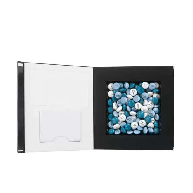 COFFRET 80G M&M'S® PERSONNALISABLES - noir