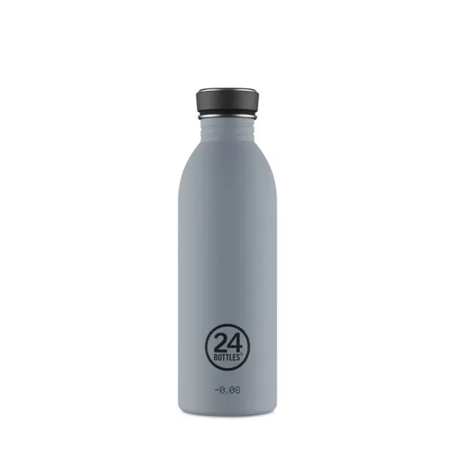 BOUTEILLE PERSONNALISEE EN INOX 500ML 'URBAN 24 BOTTLES' - gris