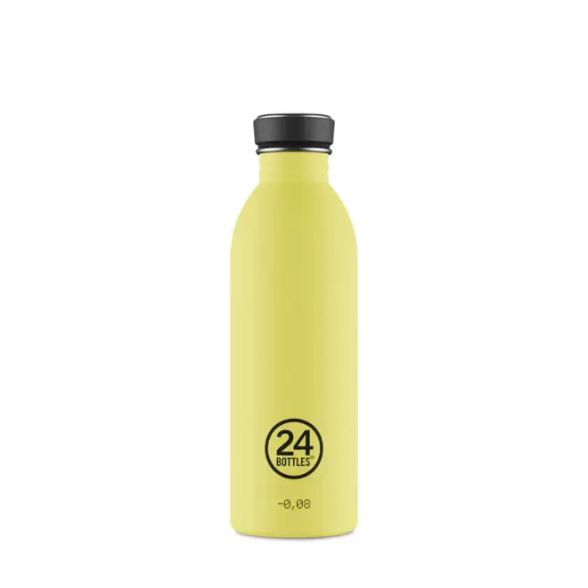BOUTEILLE PERSONNALISEE EN INOX 500ML 'URBAN 24 BOTTLES' - citron