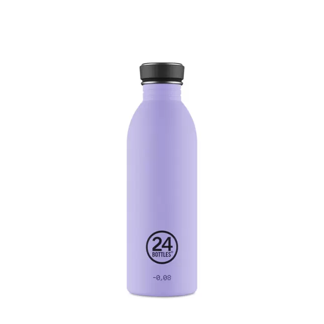 BOUTEILLE PERSONNALISEE EN INOX 500ML 'URBAN 24 BOTTLES' - lilas