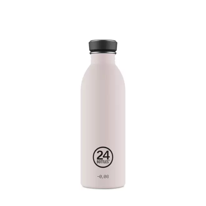 BOUTEILLE PERSONNALISEE EN INOX 500ML 'URBAN 24 BOTTLES' - crème