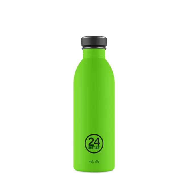BOUTEILLE PERSONNALISEE EN INOX 500ML 'URBAN 24 BOTTLES' - vert citron