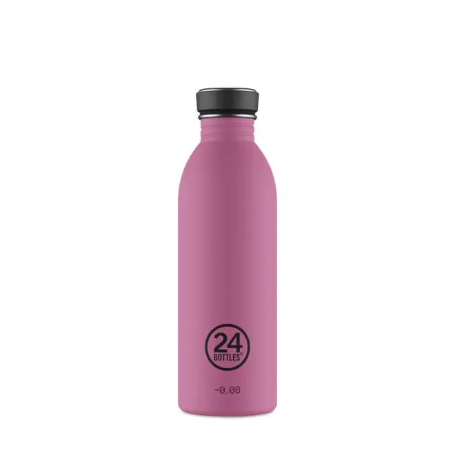 BOUTEILLE PERSONNALISEE EN INOX 500ML 'URBAN 24 BOTTLES' - mauve