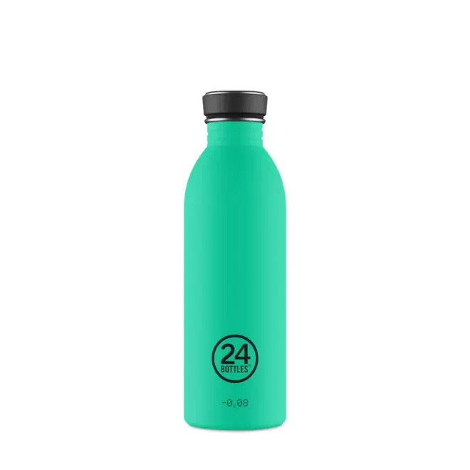 BOUTEILLE PERSONNALISEE EN INOX 500ML 'URBAN 24 BOTTLES' - vert menthe