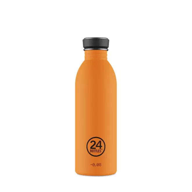 BOUTEILLE PERSONNALISEE EN INOX 500ML 'URBAN 24 BOTTLES' - orange