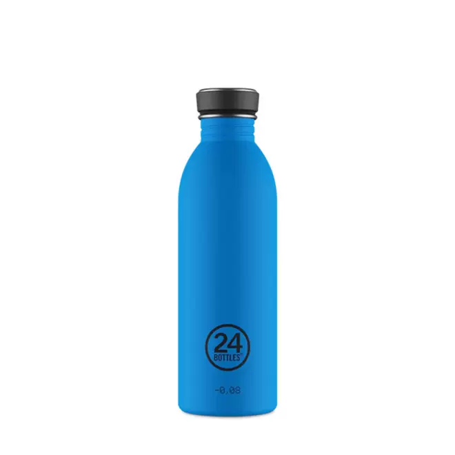 BOUTEILLE PERSONNALISEE EN INOX 500ML 'URBAN 24 BOTTLES' - bleu
