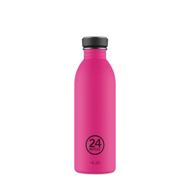 BOUTEILLE PERSONNALISEE EN INOX 500ML 'URBAN 24 BOTTLES' - fuchsia