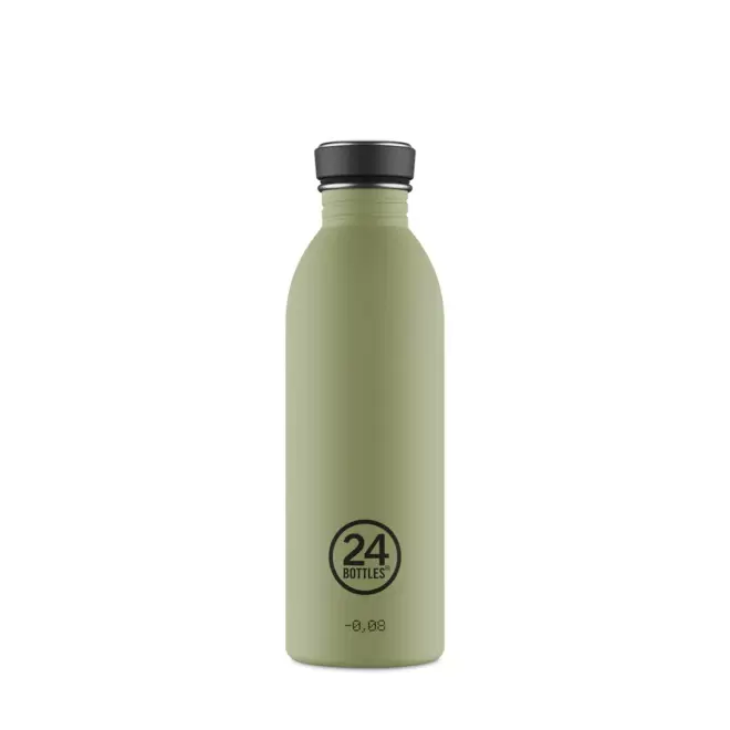 BOUTEILLE PERSONNALISEE EN INOX 500ML 'URBAN 24 BOTTLES' - kaki