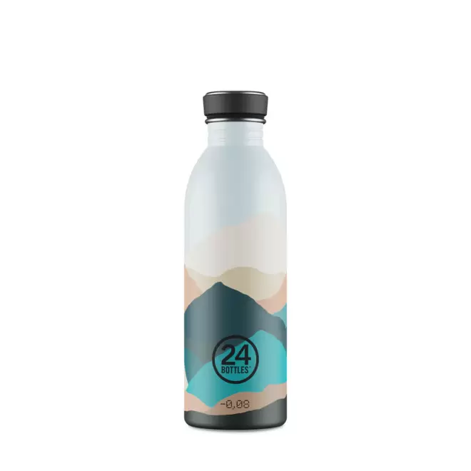 BOUTEILLE PERSONNALISEE EN INOX 500ML 'URBAN 24 BOTTLES' - montagne